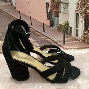 Splendid Black Suede Sandals 9M